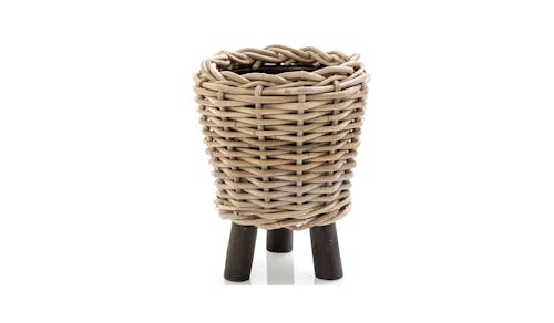 Florabelle Cancun Small Pot with Legs - Natural - 01