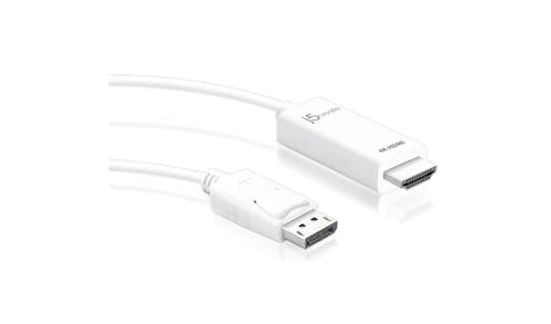 J5Create JDC158 4K HDMI DisplayPort Cable - White 01
