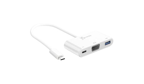 J5 Create VGA & USB 3.0 with Power Delivery - White