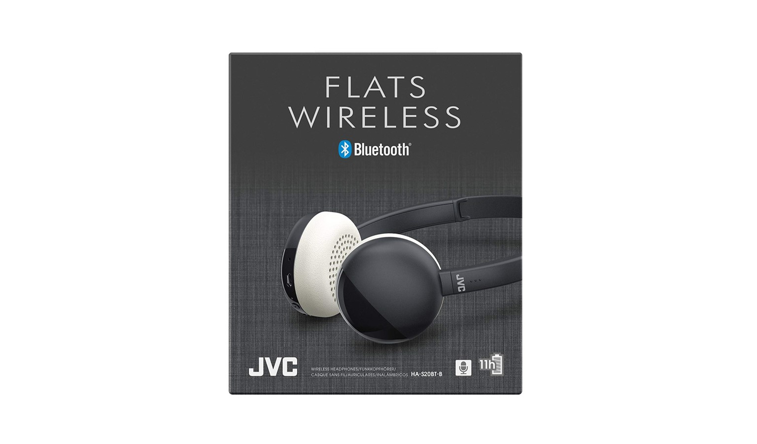 JVC HA-S20BT-B On-ear Bluetooth Headphone - Black | Harvey