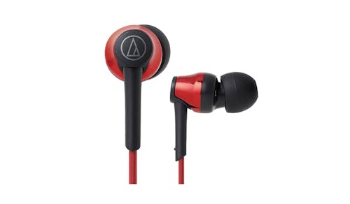 Audio-Technica Sound Reality Wireless In-Ear Headphones - Red (Close Up)