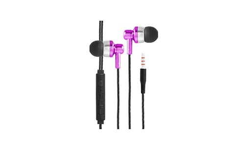 CLiPtec FIESTA-WAVE BME606 Multimedia In-Ear Earphone -pink-01