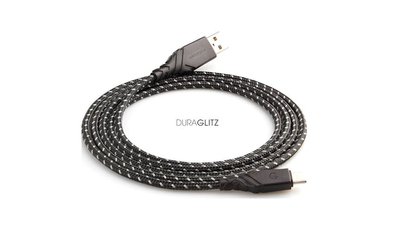 Energea DuraGlitz 1.5m USB-C Cable - Black-02
