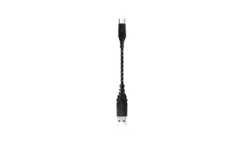 Energea DuraGlitz 18cm USB-A to Micro Cable - Black-01