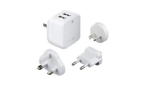Energea Travelworld 3.4 Charger Adapter - White