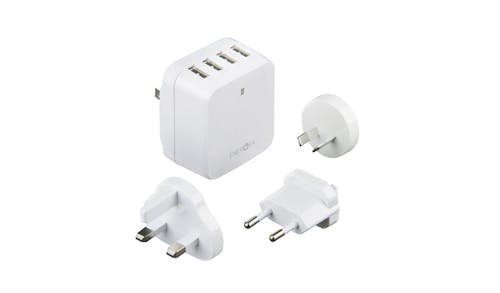 Energea Travelworld 6.8 Charger Adapter - White