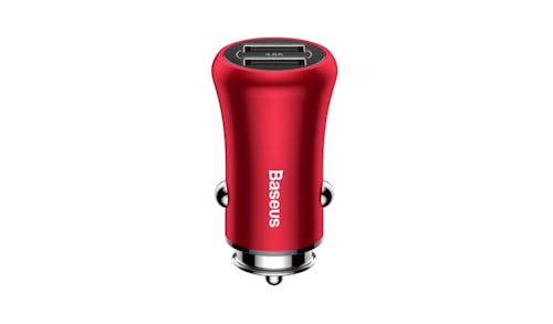 Baseus CCALL-GB09  4.8A Dual-USB Car Charger - Red 01