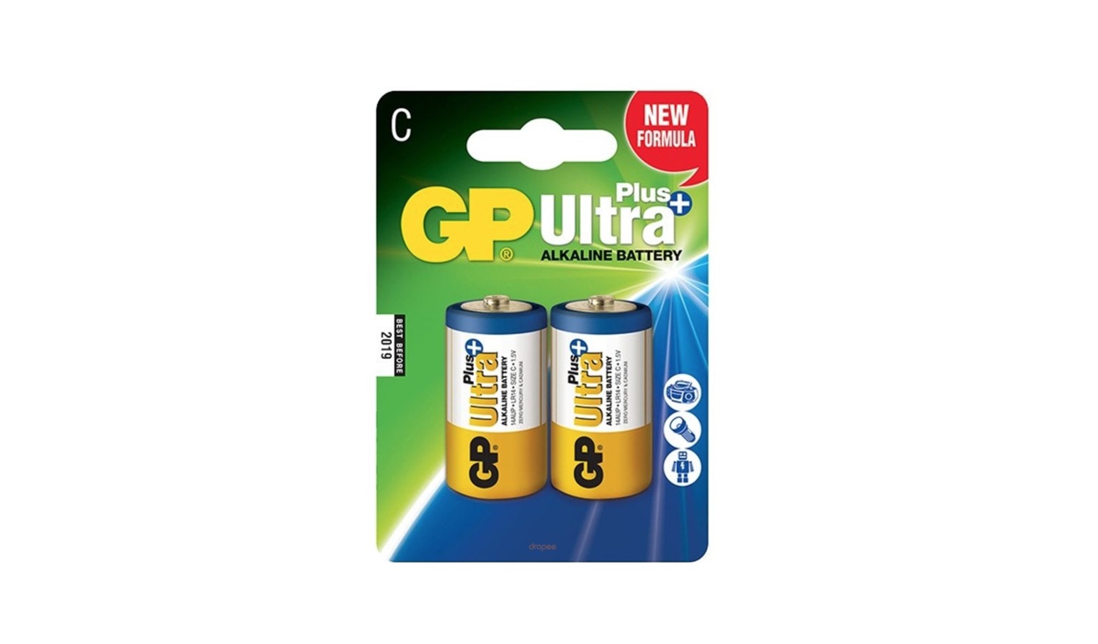 GP GP14AUPMA-C2 Ultra Plus Alkaline Battery 2S C