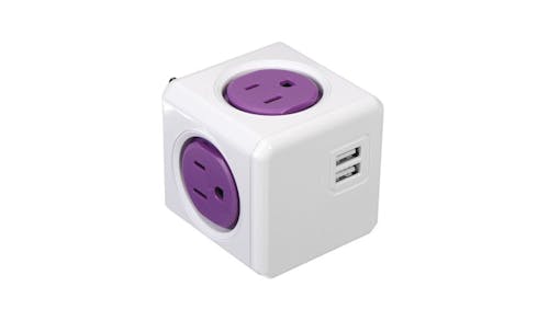 Allocacoc 230V-10A Power Cube - Purple-01