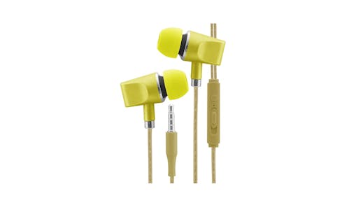 CLiPtec BME636 In-Ear Headphone With Mic - Yellow 01