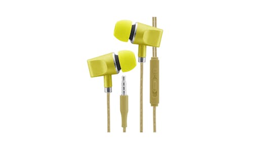 CLiPtec BME636 In-Ear Headphone With Mic - Yellow 01
