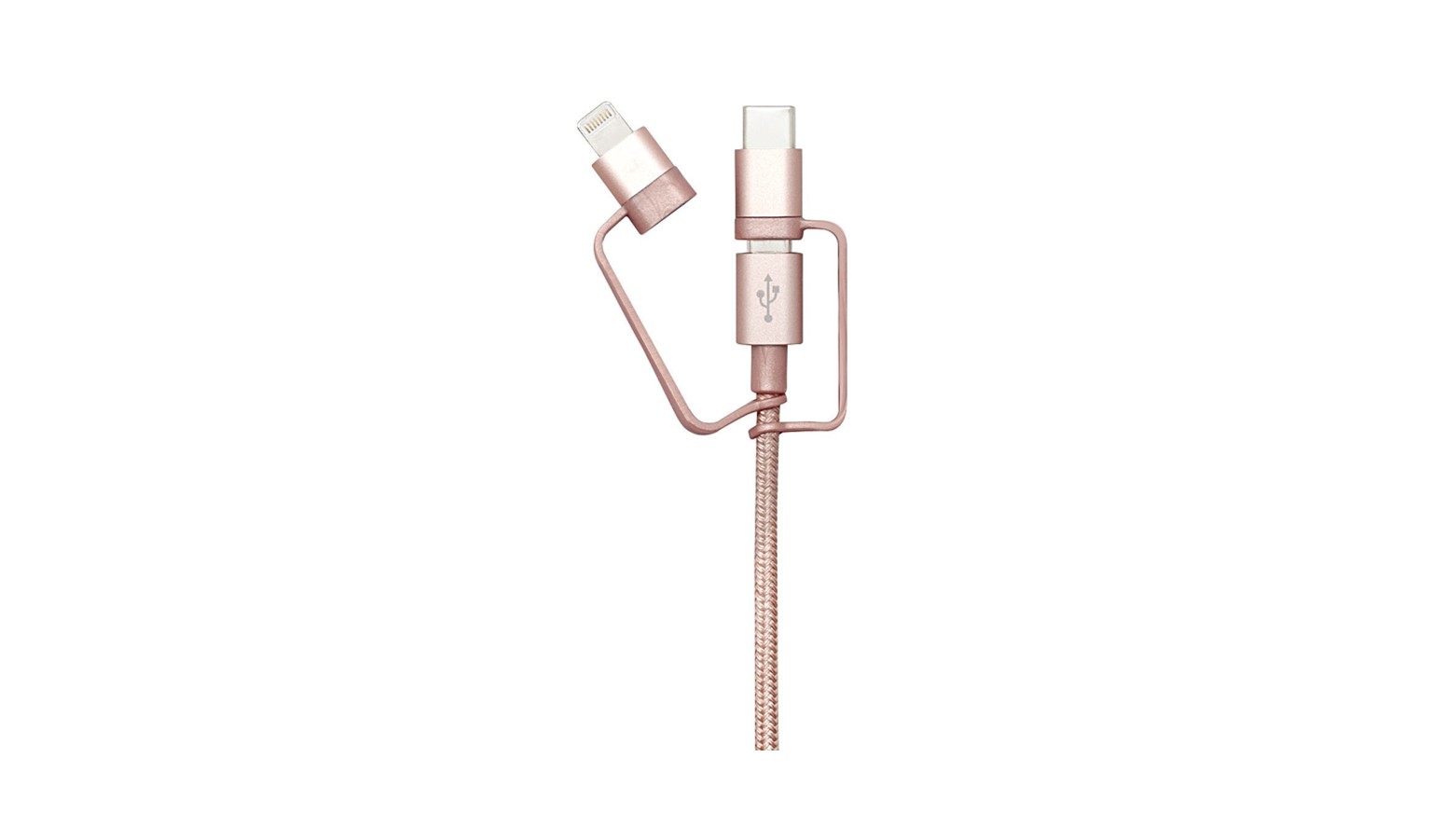 Casestudi 100cm 3-IN-1 Cable - Rose Gold-01