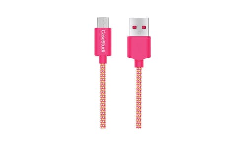 Casestudi 1M Micro USB Cable - Ballistic Pink 01