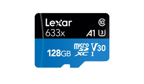 Lexar 633x 128GB UHS-I microSD Card - Black/Blue_01