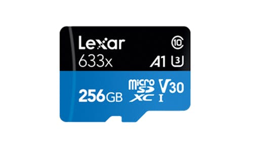 Lexar 633x 256GB UHS-I microSD Card - Black/Blue-01