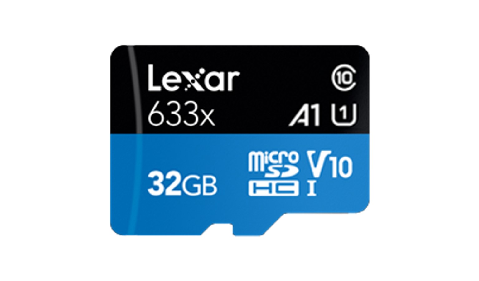 Lexar 633x 32GB UHS-I microSD Card - Black/Blue_01