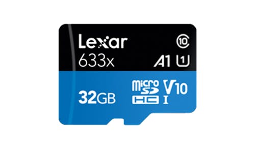 Lexar 633x 32GB UHS-I microSD Card - Black/Blue_01