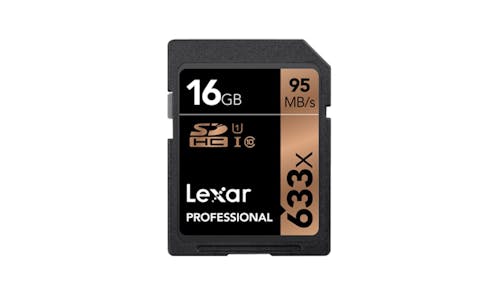 Lexar Pro 633x 16GB UHS-I Memory Card - Black-01