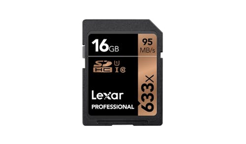 Lexar Pro 633x 16GB UHS-I Memory Card - Black-01