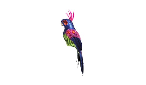Swing Gift Sequin Multi Color Parrot - Red 01