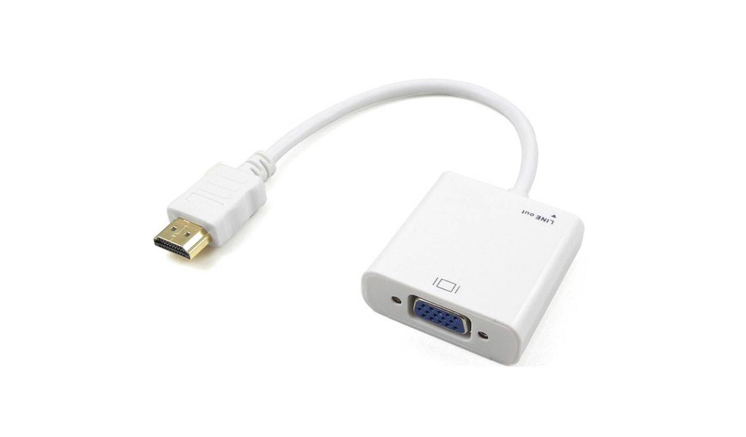 hdmi to vga adapter white