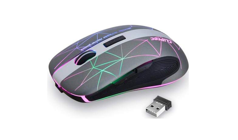 CLiPtec RZS611 Wireless Rechargeable Mouse - Grey 02