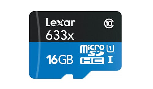 Lexar 633x 16GB UHS-I microSD Card - Black/Blue
