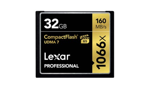Lexar Pro 1066x 32GB CompactFlash Card - Black