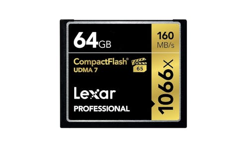 Lexar Pro 1066x 64GB CompactFlash Card - Black_01
