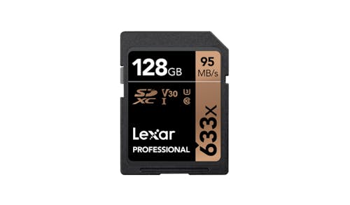 Lexar Pro 633x 128GB UHS-I Memory Card - Black_01