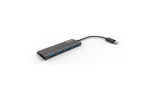 Promate SyncHub-C4 Ultra-Sleek Portable USB Type-C Hub - Grey