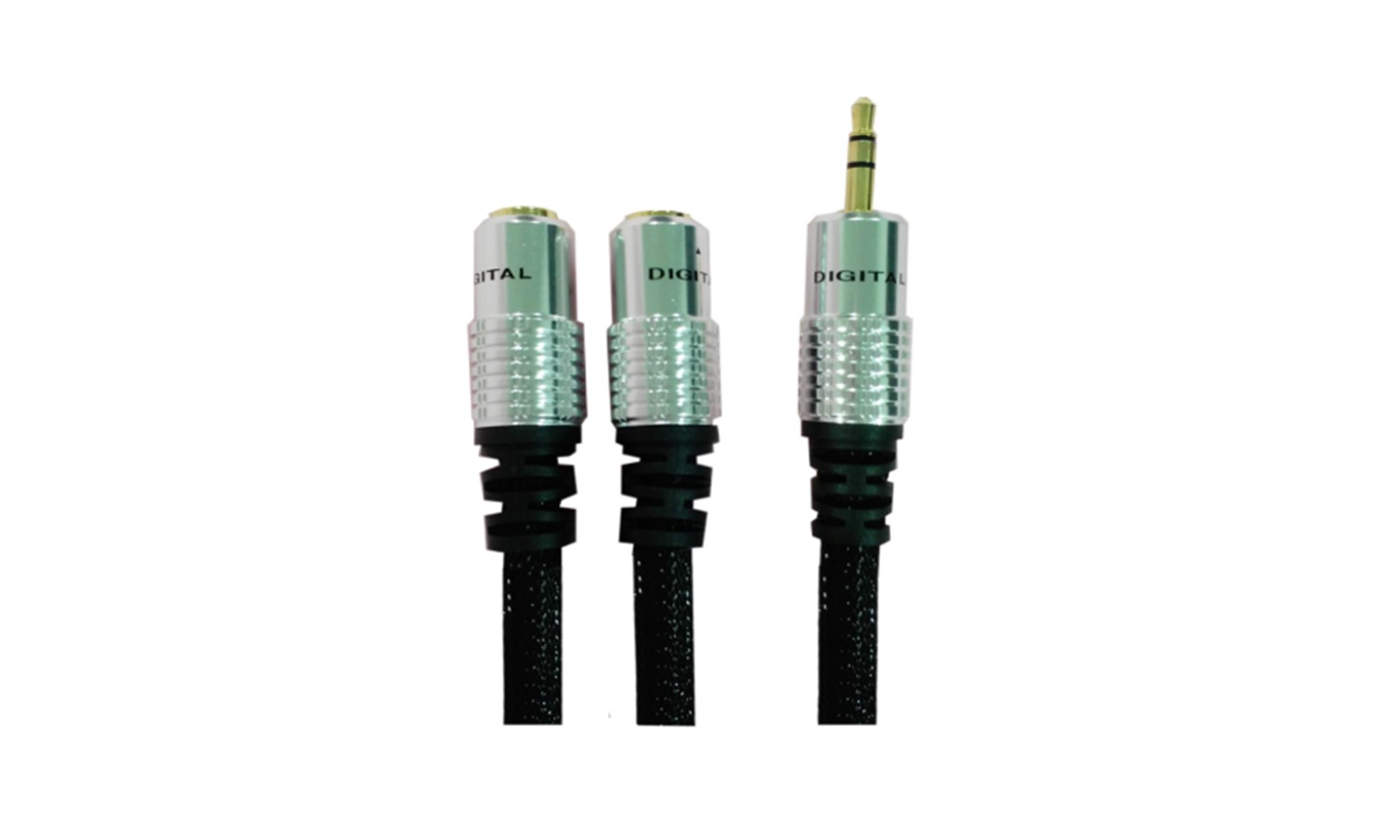 Sarowin 1m 3.5mm Audio Splitter Cable - Black