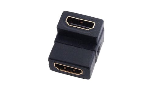 Sarowin HDMI 90D Female to Female Adapter -Black