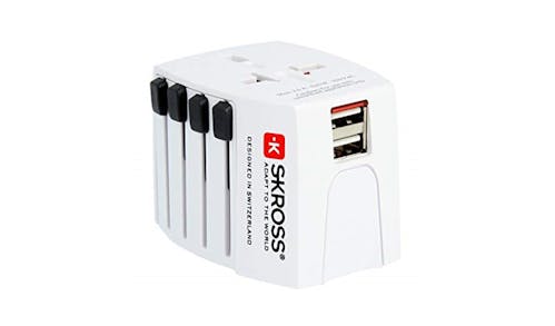 Skross MUV USB World Adapter - White-01