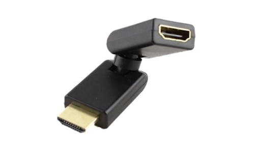 Sarowin ZAA09 360° HDMI Male to Female Adapter - Black-01