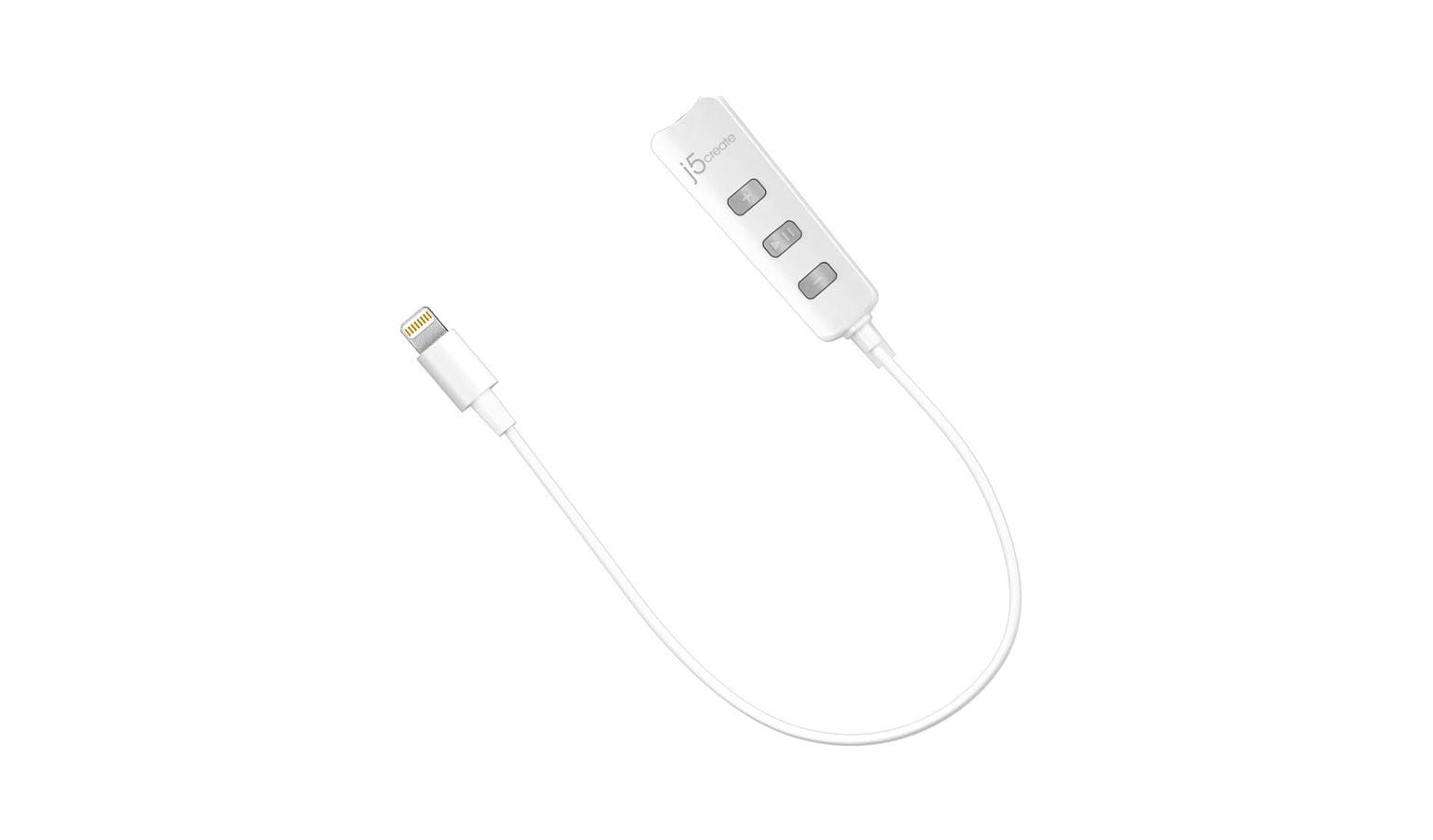 J5 Create Jla160 Premium Audio Adapter With Lightning Connector White Harvey Norman Malaysia