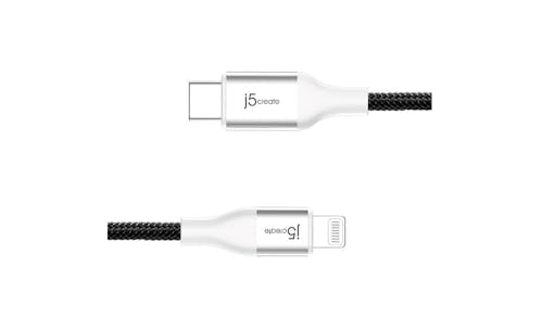 J5 Create JLC15B USB-C to Lightning Cable - White-01