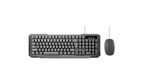 Promate EasyKey-3 Wired Keyboard & Mouse - Black