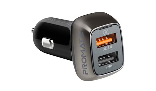 Promate Scud-30 QC 3.0 Car Charger - Black