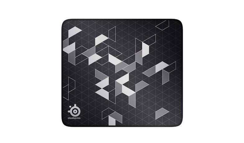 SteelSeries QcK+ Stitched Edge Gaming Mouse Pad (M)  - Black/Silver-001
