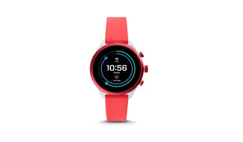 Fossil FTW6027 41MM Silicone Sport Smartwatch - Red_01