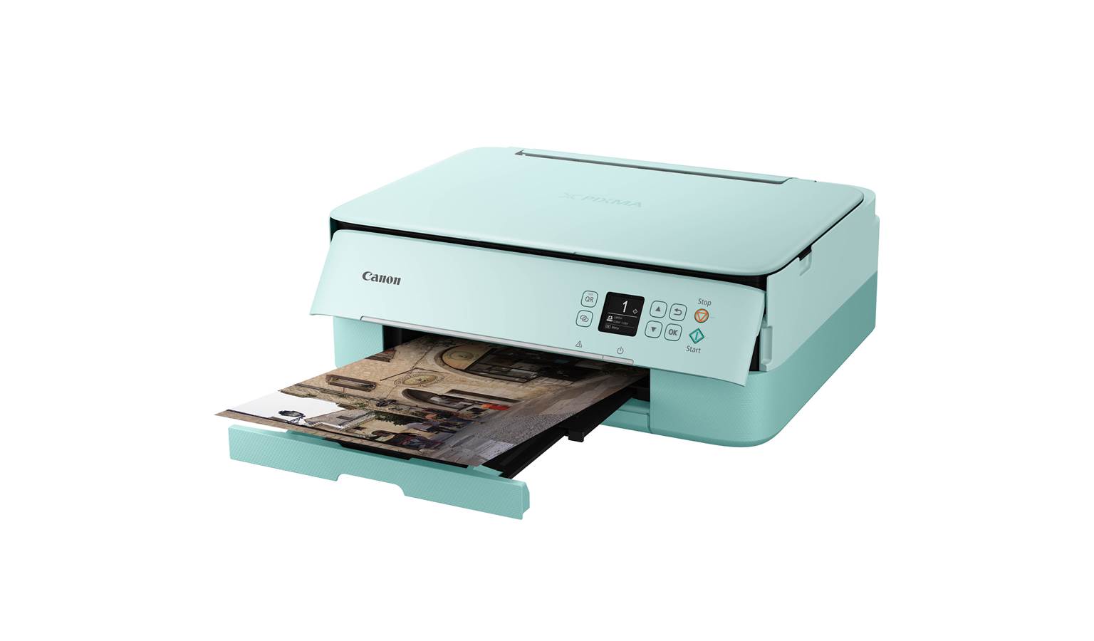 Canon PIXMA TS5370 AllinOne Inkjet Printer Green Harvey Norman
