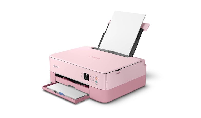 Canon PIXMA TS5370 All-in-One Inkjet Printer - Pink (Side)