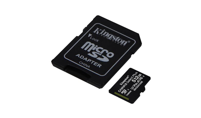 Kingston Canvas Select Plus (SDCS2) microSD Card (512GB) - Side