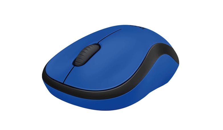 Logitech M221 Silent Wireless Mouse - Blue (Front)