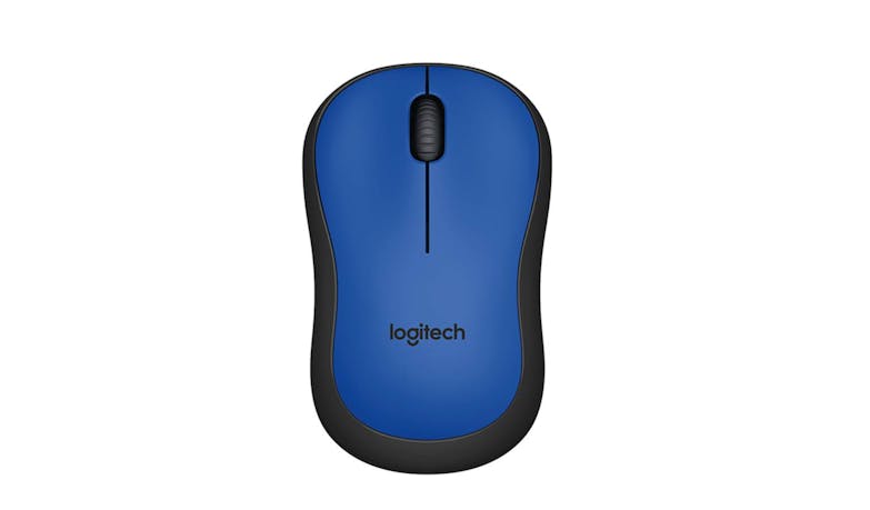 Logitech M221 Silent Wireless Mouse - Blue (Top)