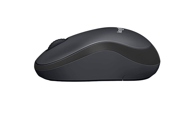 Logitech M221 Silent Wireless Mouse - Charcoal (Side)