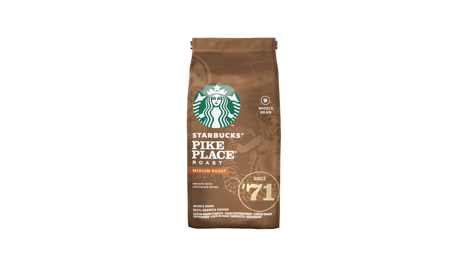 Starbucks Pike Place Roast Coffee Medium Roast Whole Bean Coffee