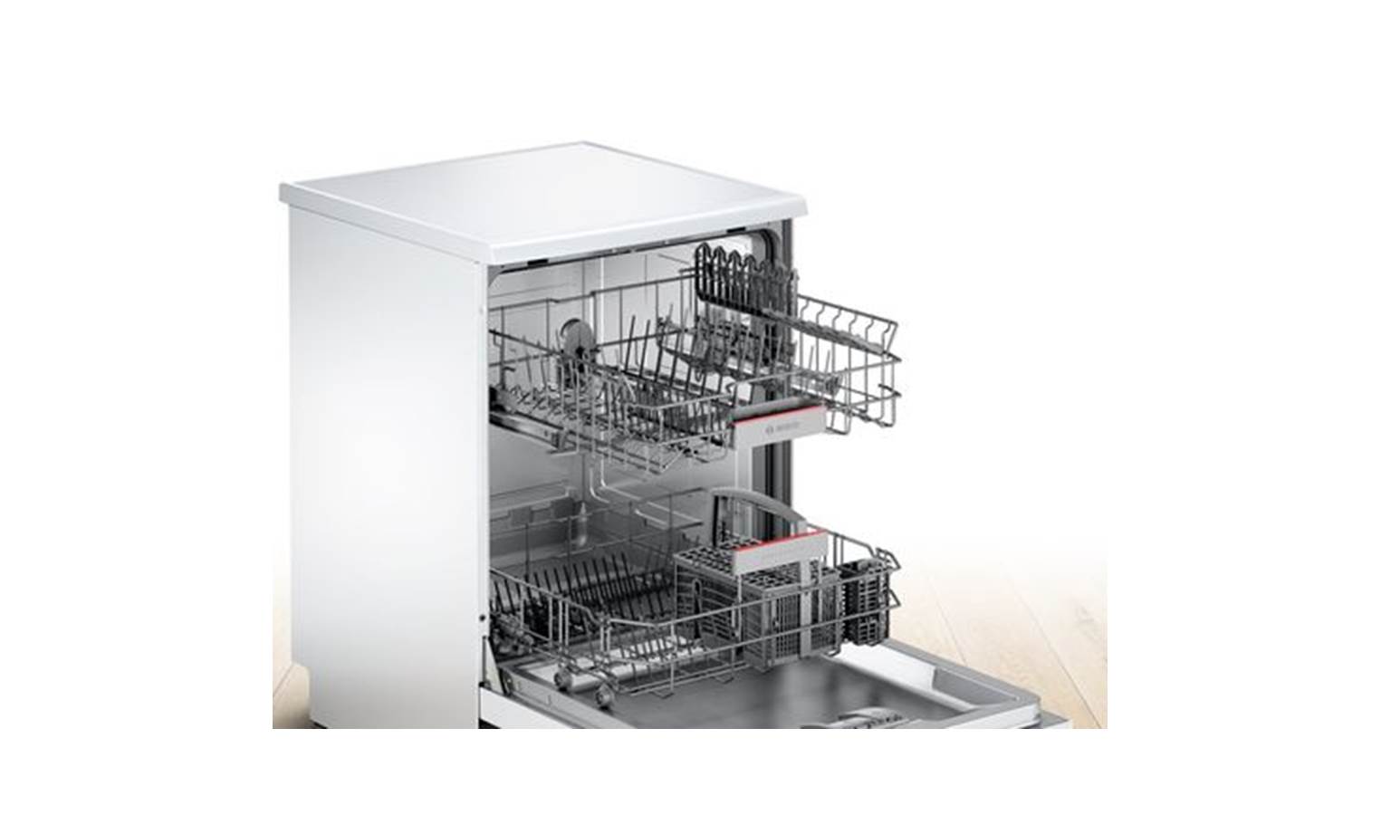 Bosch Sms46gw01p Series 4 Free Standing Dishwasher Harvey Norman