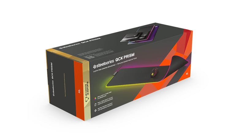SteelSeries QcK Prism Series Cloth RGB Gaming Mouse Pad - XL (Box)